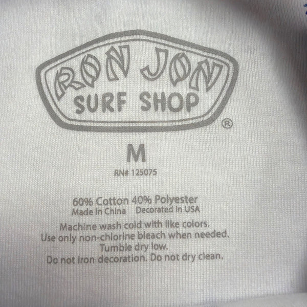 Ron Jon Womens Royal/White Surf Club Raglan Crop Top Size M