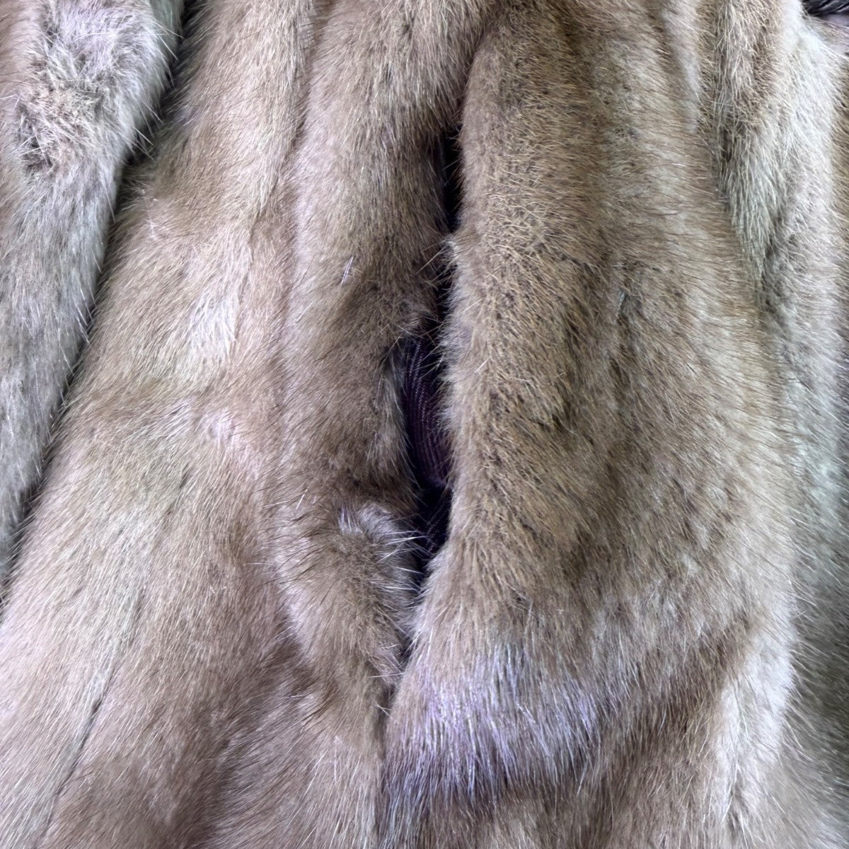 Mano Swartz Womens Brown Mink Fur Jacket Tie Waist Coat