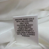 Eva Mendes Women’s White & Yellow Strapless Peplum Dress Petite Sz 0