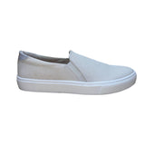 Dr. Scholls Women’s White Embossed Upper Be Free Slip On Nova Sneakers 9.5M