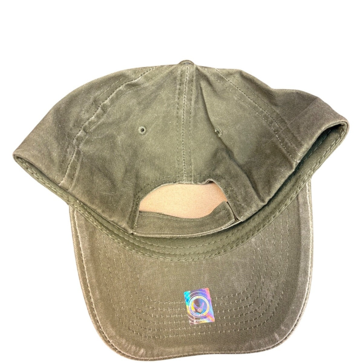 Extreme Embroidery Mens Olive  Air Force Veteran Cap & Lanyard Set Adjustable