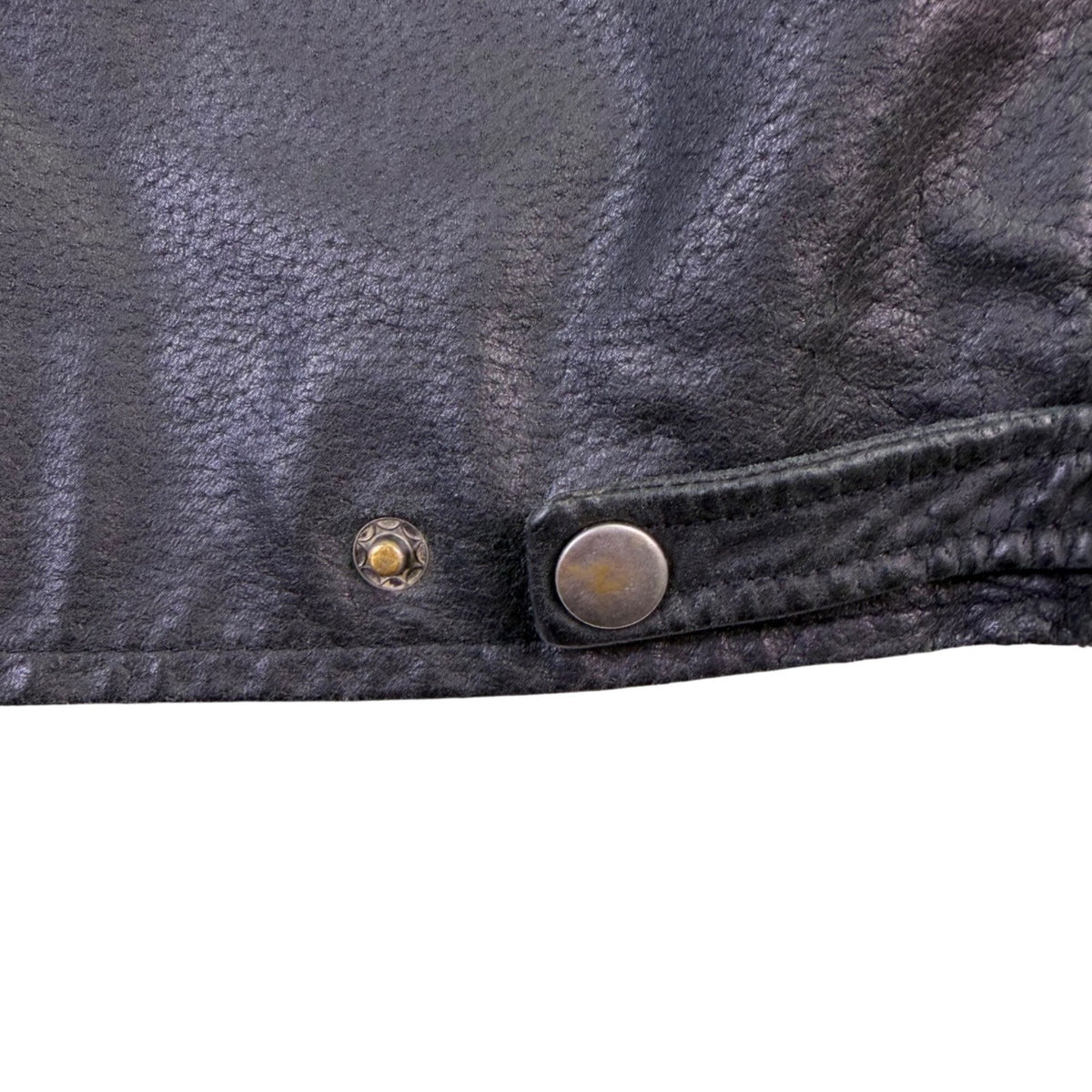 T-Traxx Mens Black Leather Jacket Zip-Up Quilted Lining Motorcycle Style Sz M
