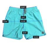 Nike Mens Aqua Swim Shorts With Drawstring & Mesh Lining Elastic Waistband Sz XL