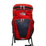 The North Face Unisex Red & Gray Nylon Multiple Compartments Sweeper Backpack