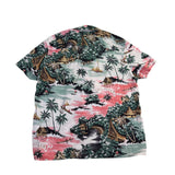 Tommy Hilfiger Mens Multicolor Hawaiian Button-Up Shirt  Custom Fit Sz XL