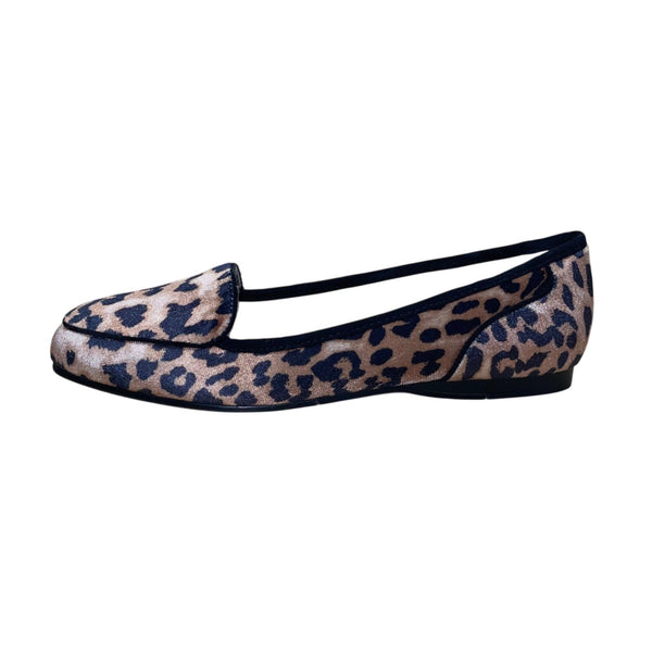 Bandolino Women’s Brown & Black Leopard Print Slip-On Loafers Shoes Size 6.5M