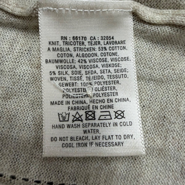 Angel Of The North Womens Beige Knit Button Cardigan Sweater Size XS