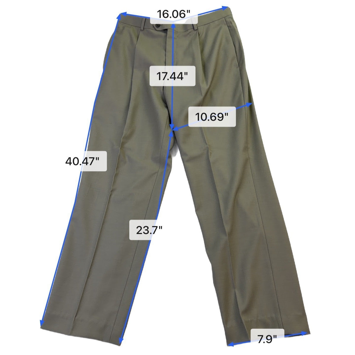 Alfani Mens Olive 100% Wool Performance Suit Two-Piece Garment Size 38S 32W