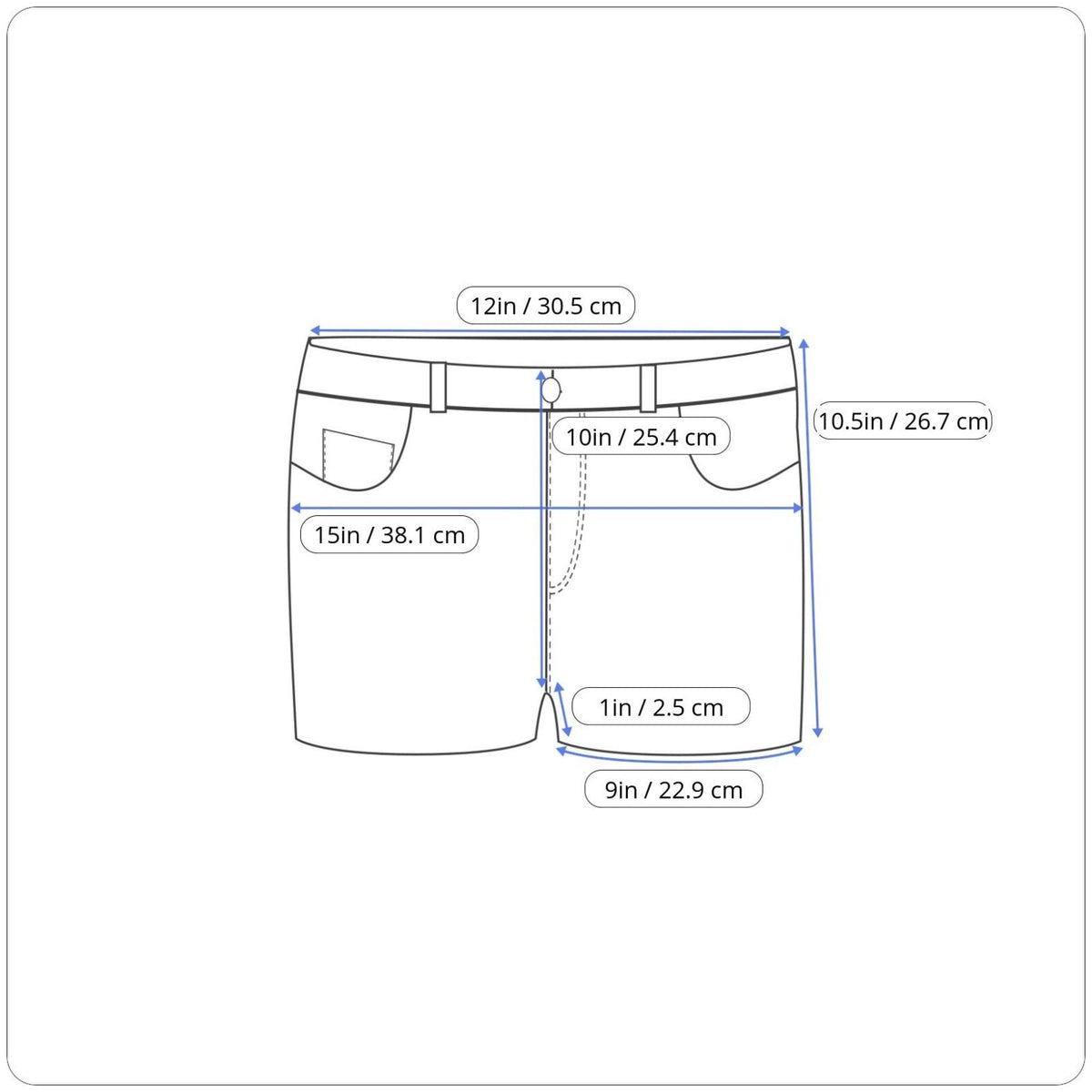 Romwe Womens Denim Shorts With Embroidered Back Pockets Sz S - New