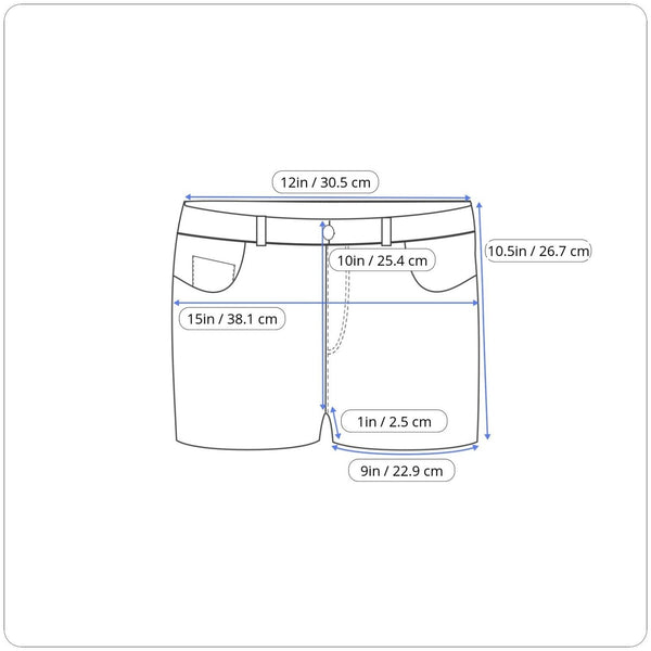 Romwe Womens Denim Shorts With Embroidered Back Pockets Sz S - New