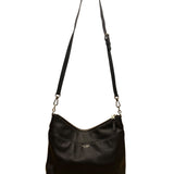 Kate Spade Women’s Black Leather Adjustable Strap Zip Closure Crossbody Bag