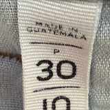 Ann Taylor Loft Womens Blue Denim Jeans Raw Hem Slim Straight Mid-Rise Size 30