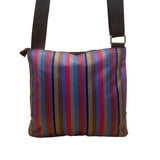 Brics Women’s Multicolor Nylon Striped Bag Adjustable Strap Crossbody Bag