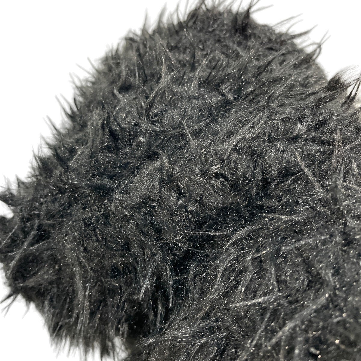 LOLA Women's Black Faux Fur Coat Size L