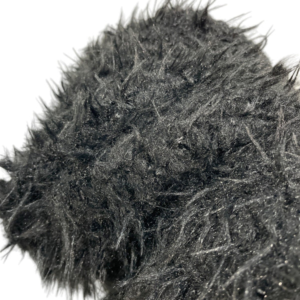 LOLA Women's Black Faux Fur Coat Size L
