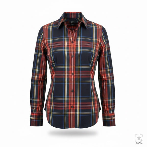 J.Crew Womens Multi-Color Plaid Slim-Fit Button-Up Long Sleeve Shirt Size 0P