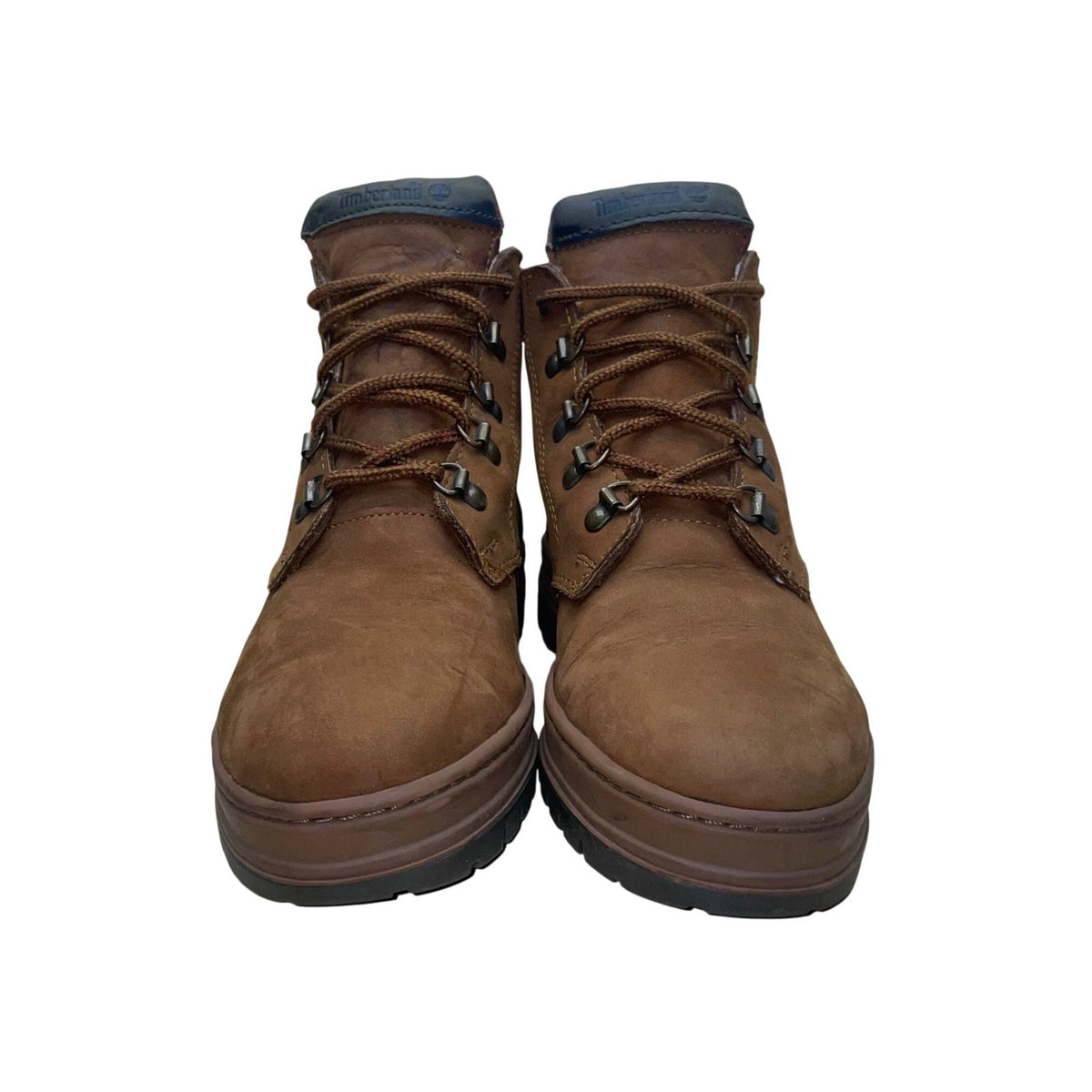 Timberland Men's Brown Leather Lace-Up Outdoor Wear Hiking Boots Size 8.5