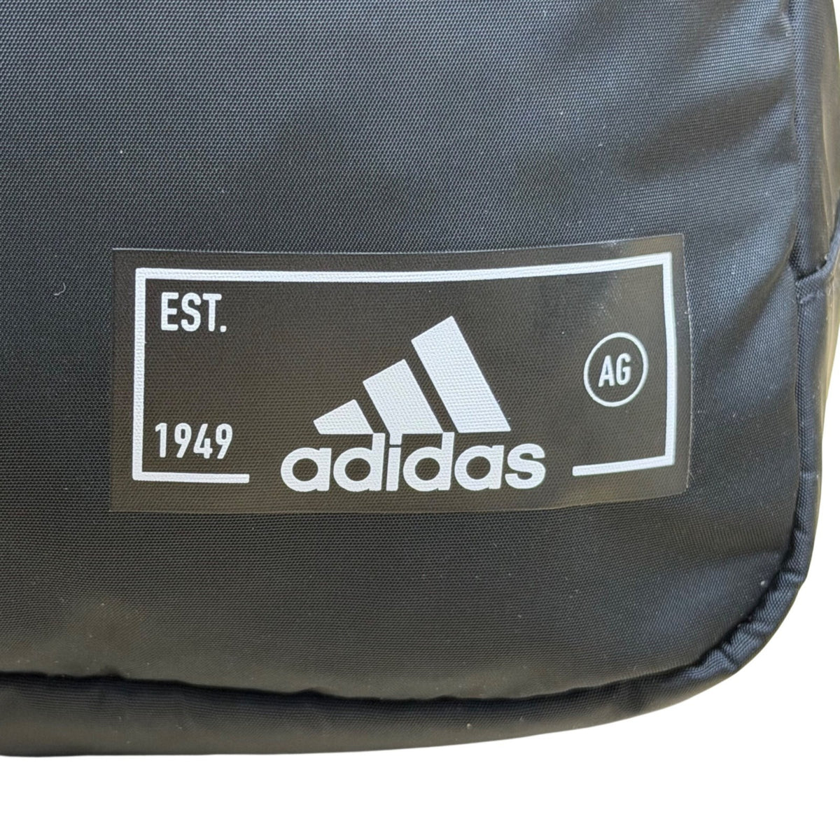 Adidas Unisex Black Nylon Multiple Zippered Adjustable Strap Sling Backpack