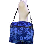 L.L. Bean Women’s Blue Floral With Adjustable Shoulder Strap Travel Bag