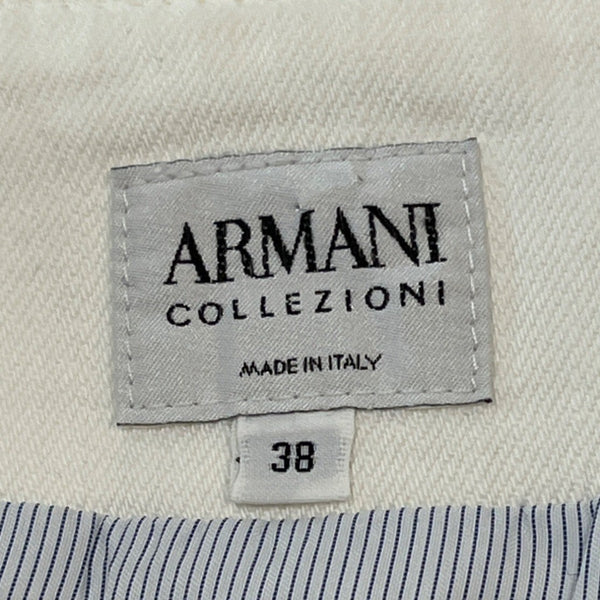 Armani Collezioni Women's White Jean Jacket Sz 38 (US 7)