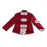 Talbots Womens Red Button Front Jacket Petite Two Pockets Sz 16P 