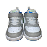 Nike Toddlers Gray & White Leather Adhesive Strap Low Top Shoes Size 6C