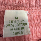 Tommy Bahama Womens Pink Button-Down Cardigan Sweater Size M