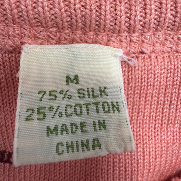 Tommy Bahama Womens Pink Button-Down Cardigan Sweater Size M
