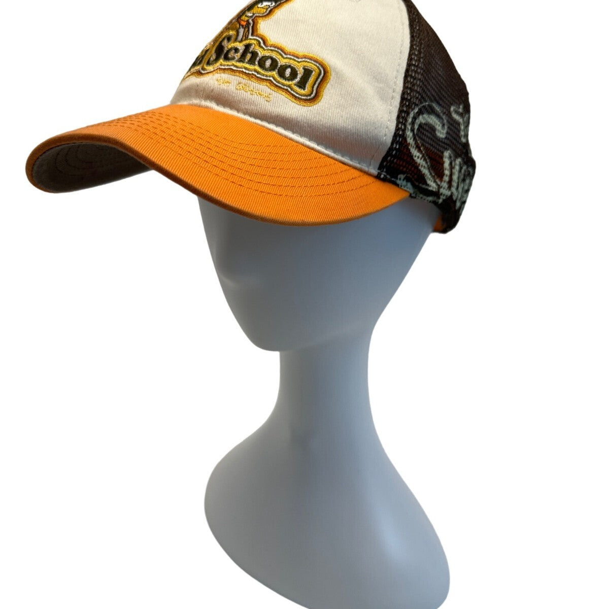The Simpsons Old School Homer Brown Bio Domes Baseball Cap Hat Sz Kids
