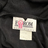 Forom Womens Black & Cream Sleeveless Open Front Cardigan Vest With Tie Detail