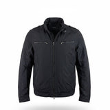 Emanuel Ungaro Mens Black Jacket With Zipped Pockets & Striped Lining Size M