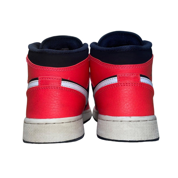 Nike Air Jordan 1 Youth Leather Infrared 23 High-Top Basketball Shoes Sz 6Y
