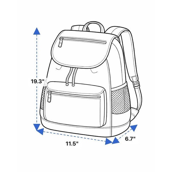 ZAKEEP Unisex Gray Polyester & EVA Insulated Cooler Backpack 24L Capacity