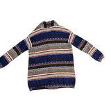 United Colors Of Benetton Womens Multicolor Wool Button-Up Cardigan Sweater Sz M