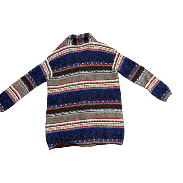 United Colors Of Benetton Womens Multicolor Wool Button-Up Cardigan Sweater Sz M