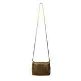 Whiting & Davis Women’s Gold Mesh With Adjustable Strap Crossbody Evening Bag