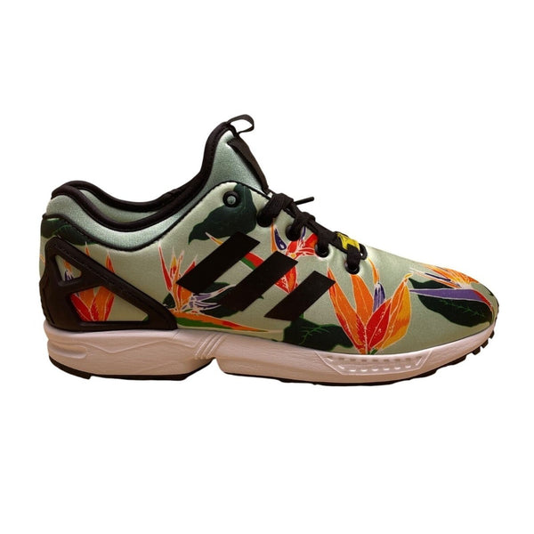 Adidas Men’s Tropical Green Floral ZX Flux NPS Torsion Sneakers Size 10
