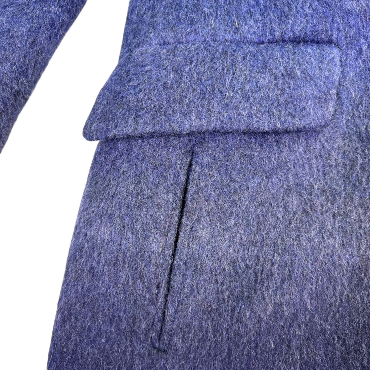 Banana Republic Womens Blue Wool Blend Ombre Coat Stylish Outerwear Size XS