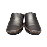 Modellista Women’s Bronze Stitched Leather Slip-On Drive Mules Size 10M
