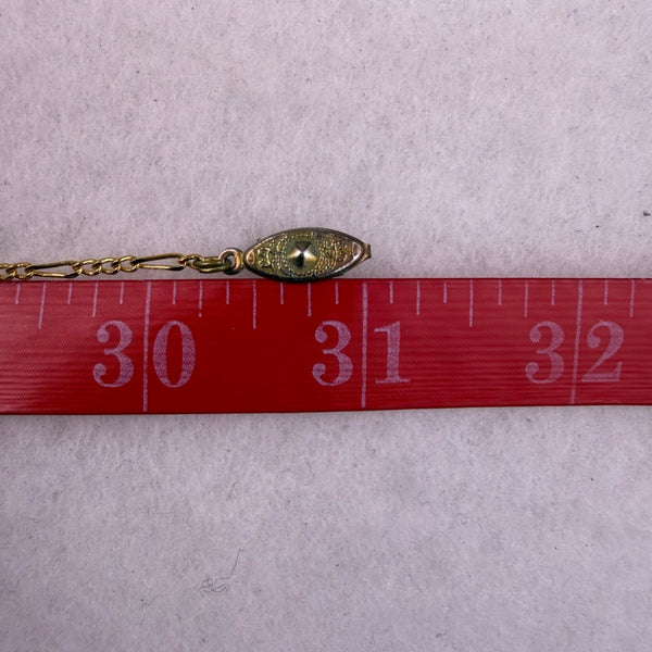 Ferarro Womens Gold Tone Metal Pocket Watch Necklace Quartz Japan Movement