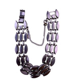 Monet Womens Silver Tone Metal Geometric Link Bracelet With Safety Chain