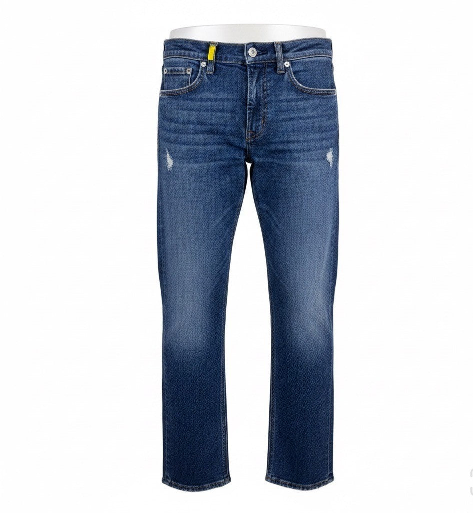 Rag & Bone Womens Blue Cotton Denim Distressed Frayed Hem Jeans Stretch Size 26
