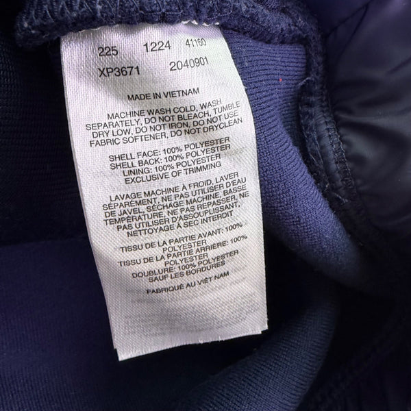 Columbia Womens Navy & White Half-Zip Fleece Pullover Warm Layer Sz L