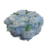 Vintage Blue & White Floral Hat With Mesh