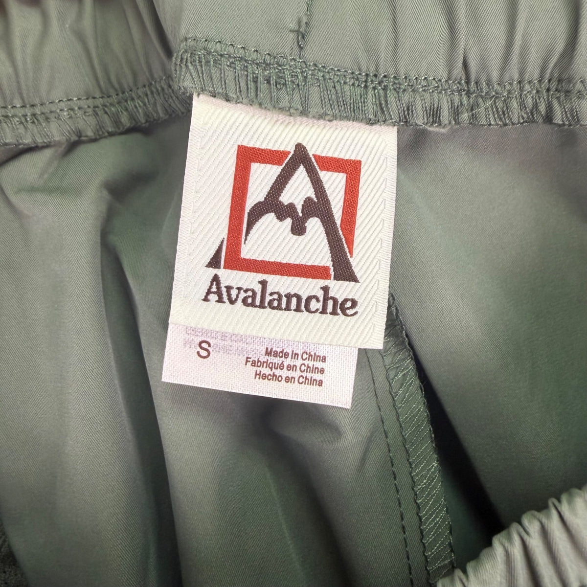 Avalanche Mens Green Polyester Relaxed Fit High-Waisted Soft Pants Size S