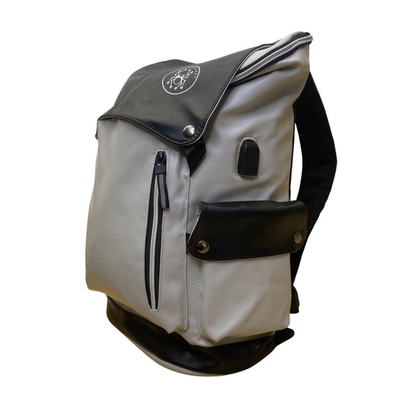Spiderbracket Women’s Black & Gray Flap Closure Pocket Laptop Backpack Size M