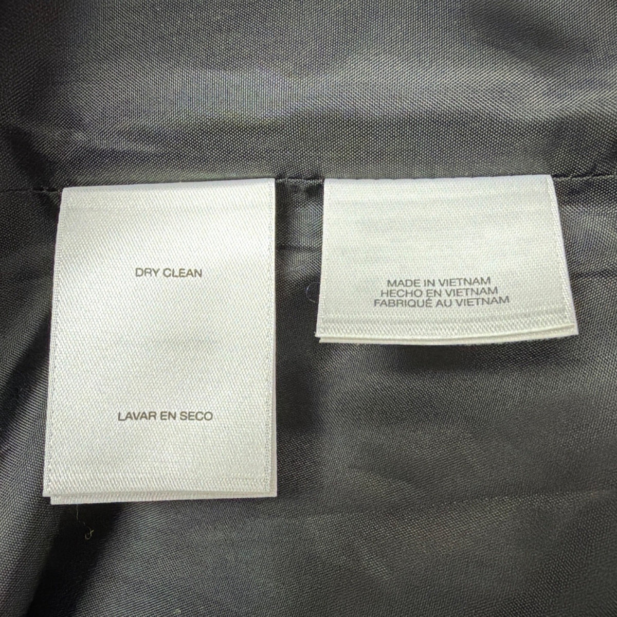 Anne Klein Womens Black Blazer With Faux Leather Accents Open Front Sz L