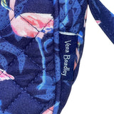 Vera Bradley Women’s Navy Flamingo Pattern Quilted Adjustable Crossbody Bag