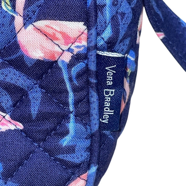 Vera Bradley Women’s Navy Flamingo Pattern Quilted Adjustable Crossbody Bag