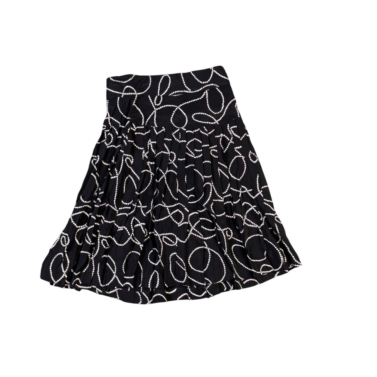 Platinum Womens Black & White Cotton Blazer And Flowy Skirt 2-Piece Set